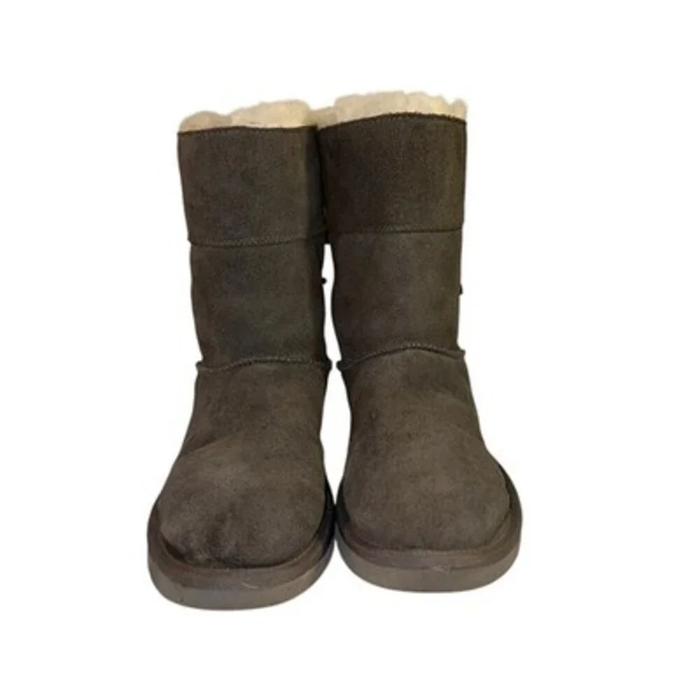 Koolaburra by Ugg‎ Women's Sz 8 Gray Grey Suede Boots Lined Comfort - Picture 5 of 7